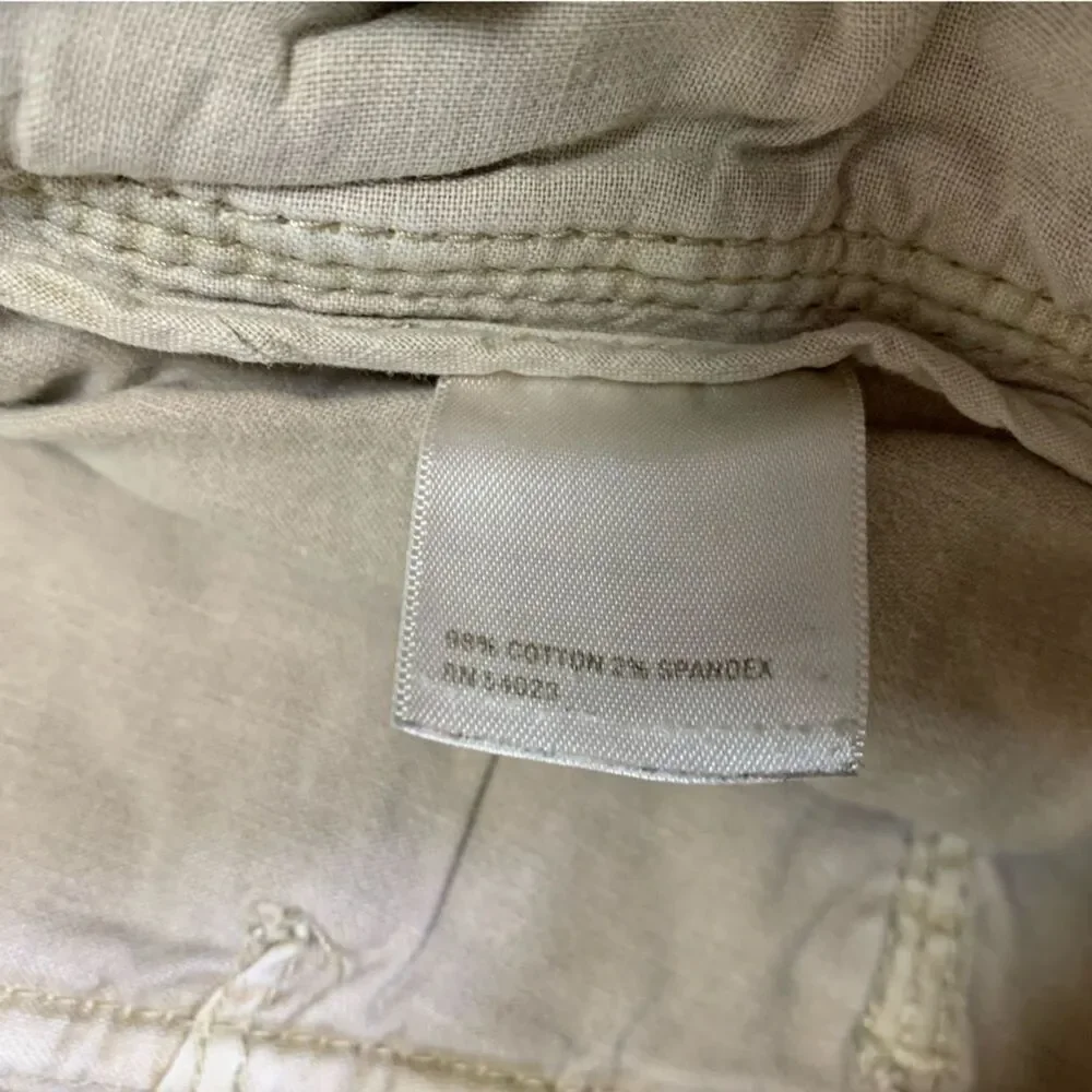 Khaki Tan Shorts Womens 4 Old Navy Cargo Tan Summer Shortie Preppy Beach Classic